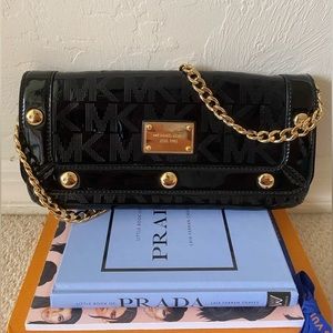 Michael Kors Glossy Mini Handbag/shoulder bag with Golf Hardware